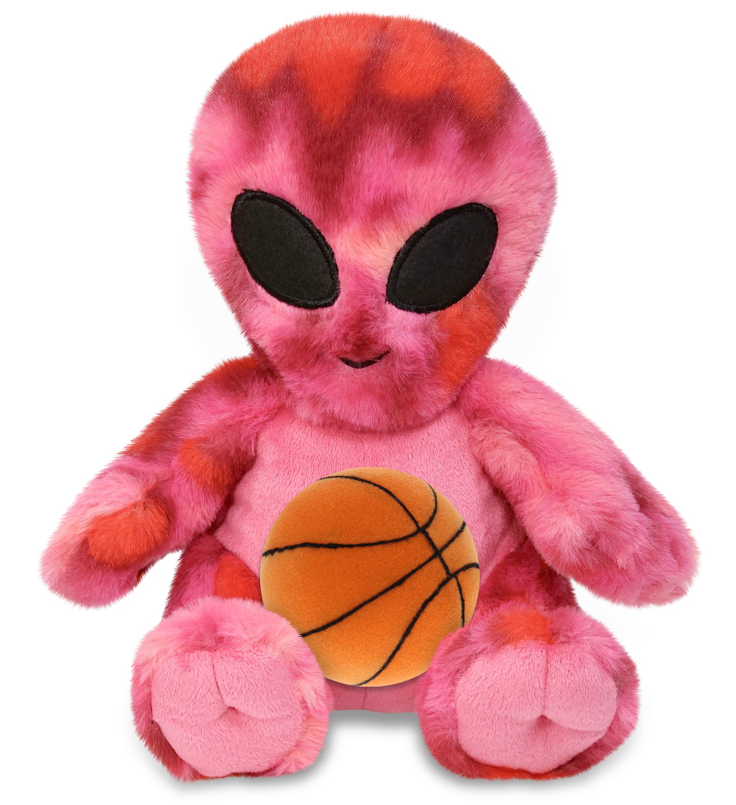 SUPER-SOFT PLUSH - PINK TIE-DYE ALIEN 11" WITH BASKETBALL PLUSH