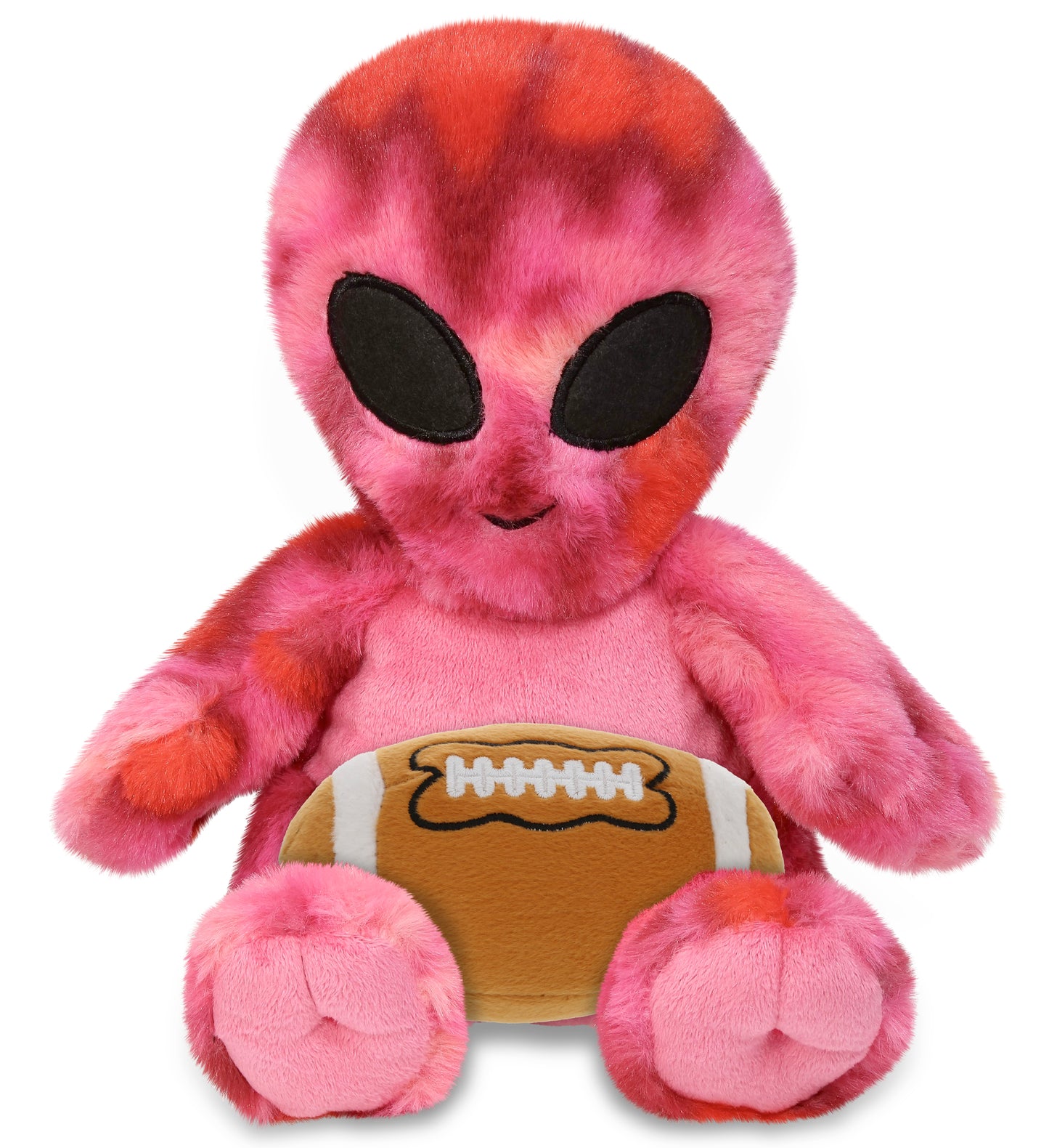 SUPER-SOFT PLUSH - PINK TIE-DYE ALIEN 11" WITH FOOTBALL PLUSH