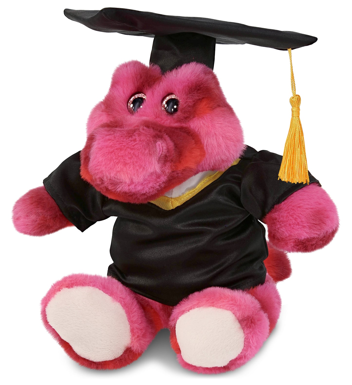PLUSH GRADUATION - SUPER-SOFT PLUSH - PINK TIE-DYE SITTING ALLIGATOR 8"