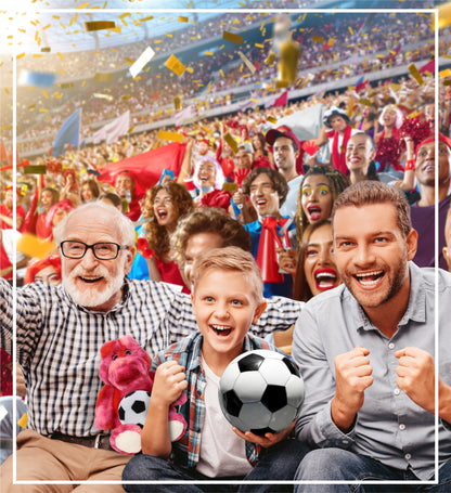 SUPER-SOFT PLUSH - PINK TIE-DYE SITTING ALLIGATOR 8" with Soccer Plush