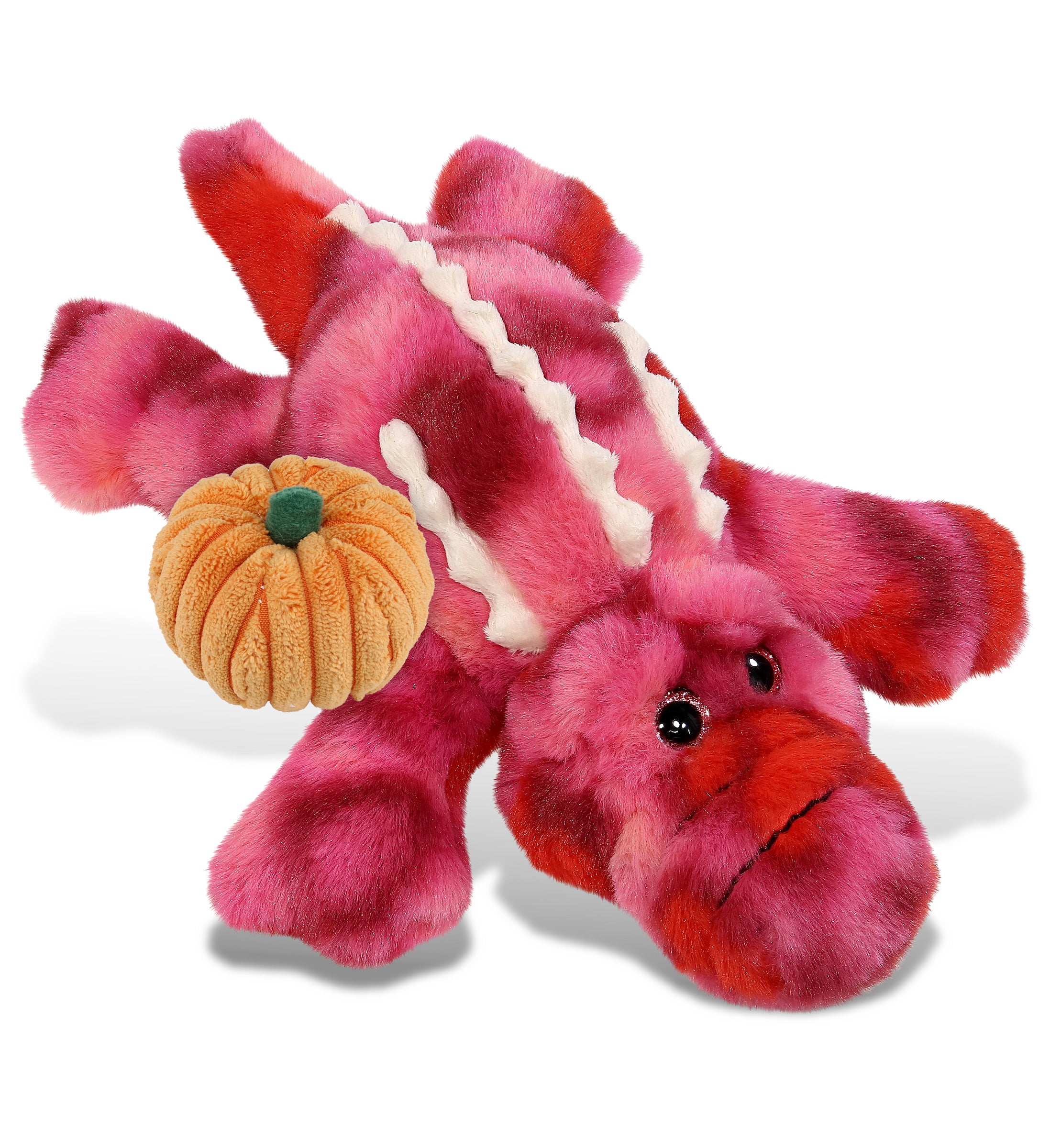 PLUSH PUMPKIN - SUPER-SOFT PLUSH - PINK TIE-DYE ALLIGATOR 12"