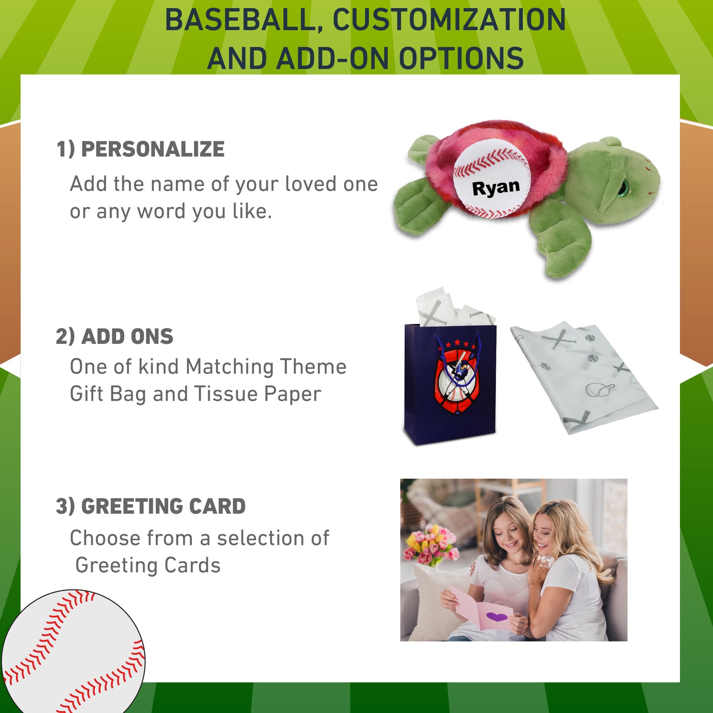 SUPER-SOFT PLUSH - PINK TIE-DYE GREEN SEA TURTLE10" WITH BASEBALL PLUSH