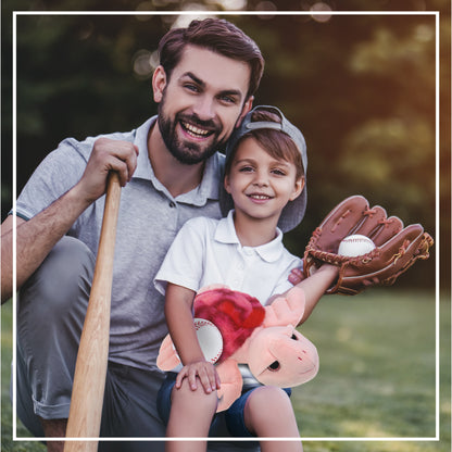 SUPER-SOFT PLUSH - PINK TIE-DYE SEA TURTLE10" WITH BASEBALL PLUSH