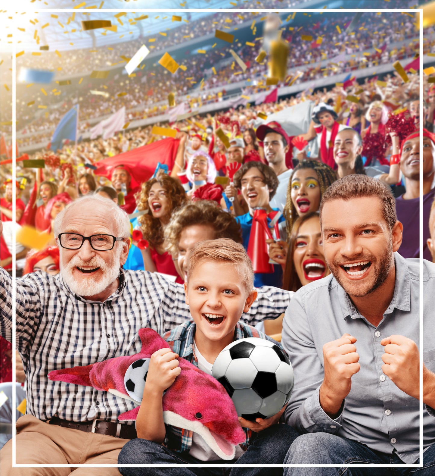 SUPER-SOFT PLUSH - PINK TIE-DYE DOLPHIN 18" WITH SOCCER PLUSH