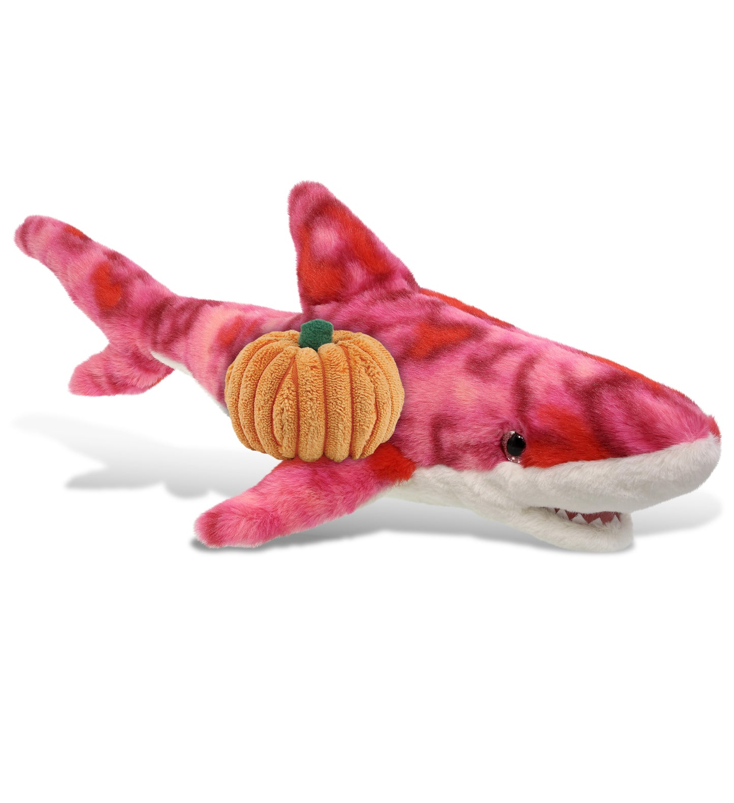 PLUSH PUMPKIN - SUPER-SOFT PLUSH - PINK TIE-DYE SHARK 23"