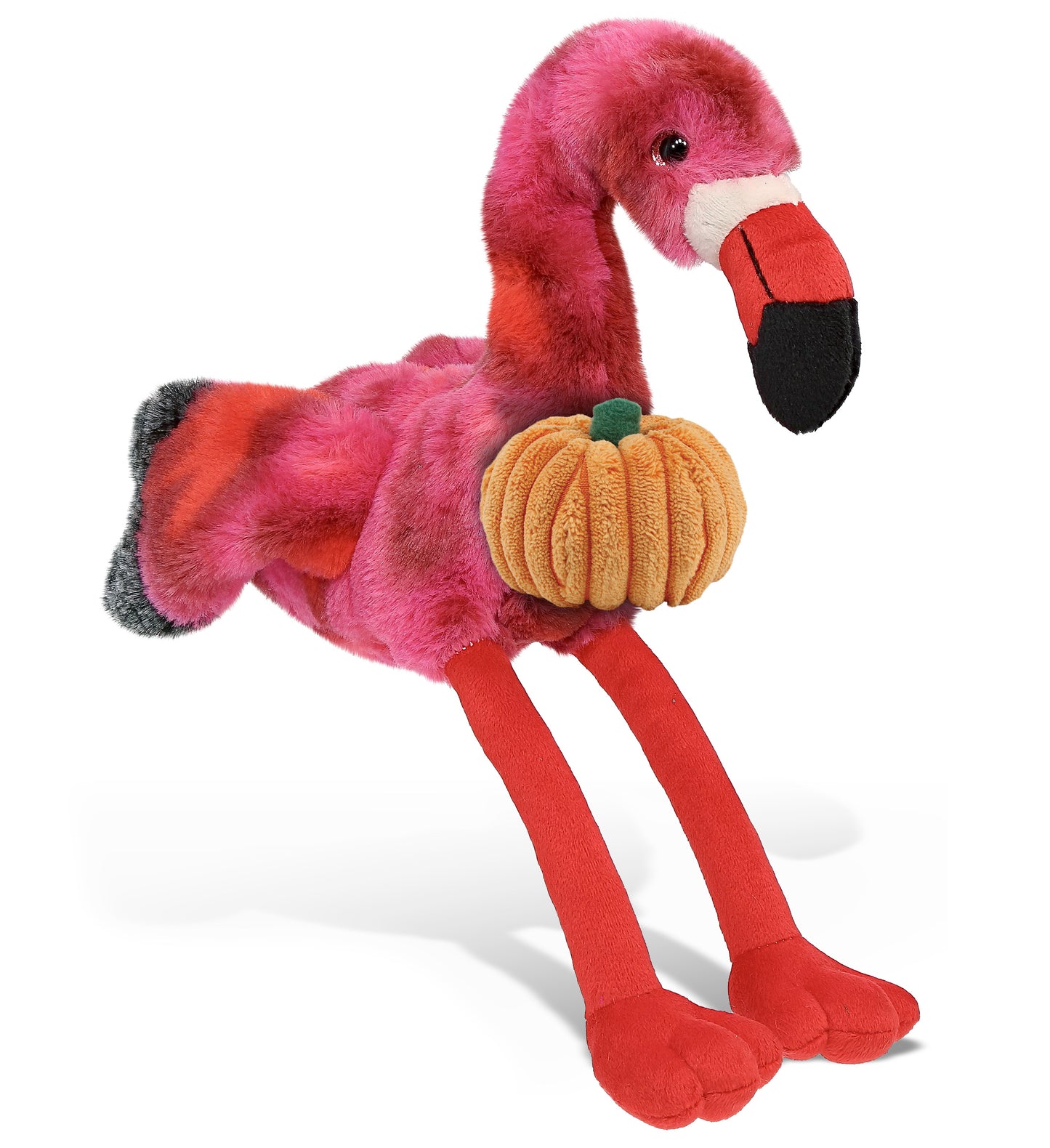 PLUSH PUMPKIN - SUPER-SOFT PLUSH - PINK TIE-DYE FLAMINGO 8"