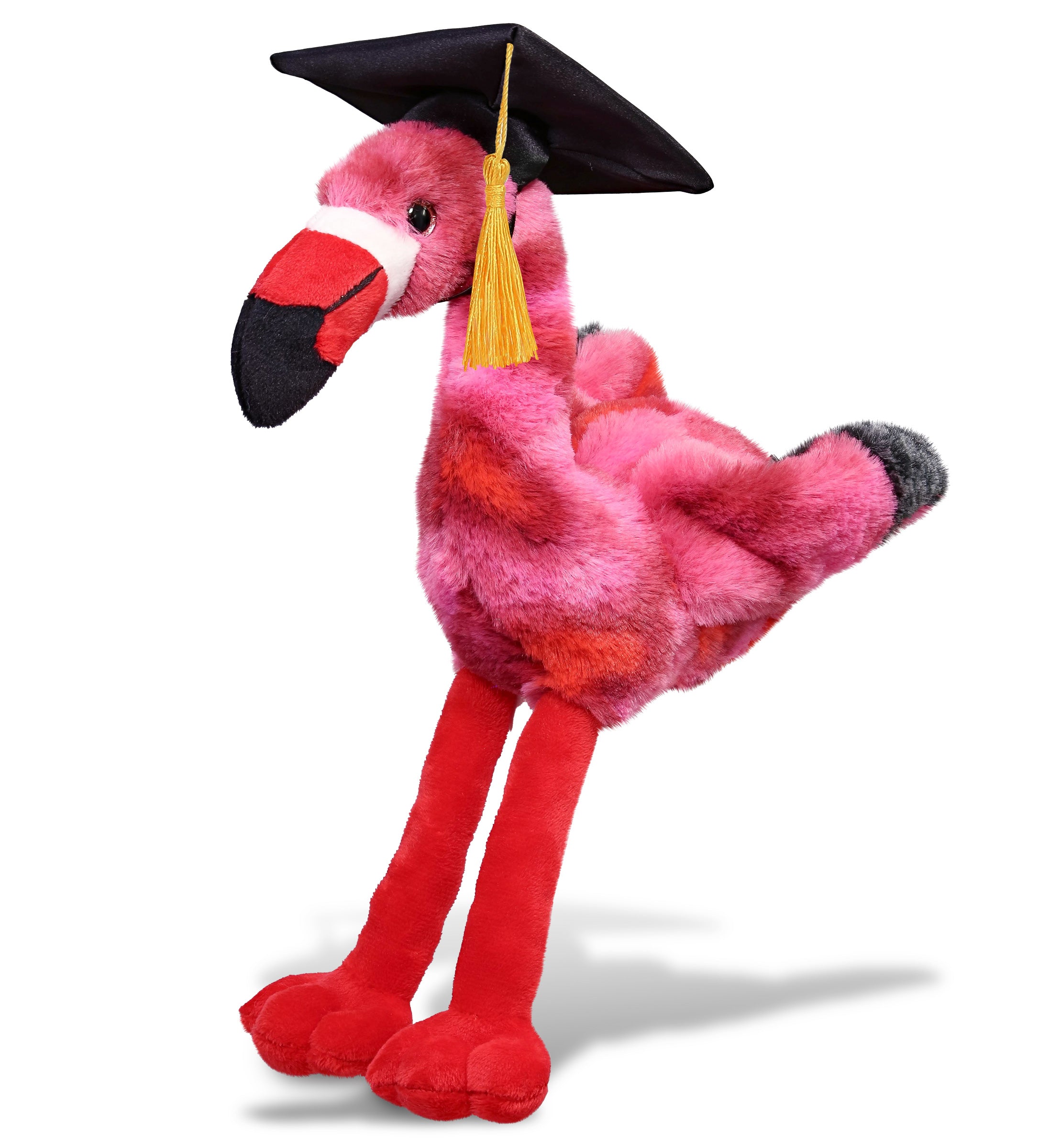 PLUSH GRADUATION - SUPER-SOFT PLUSH - PINK TIE-DYE FLAMINGO 8"