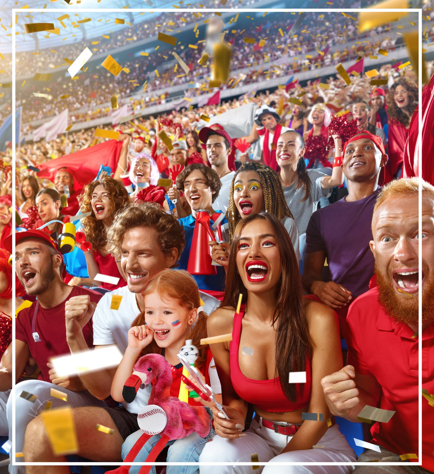 SUPER-SOFT PLUSH - PINK TIE-DYE FLAMINGO 8" with Baseball Plush