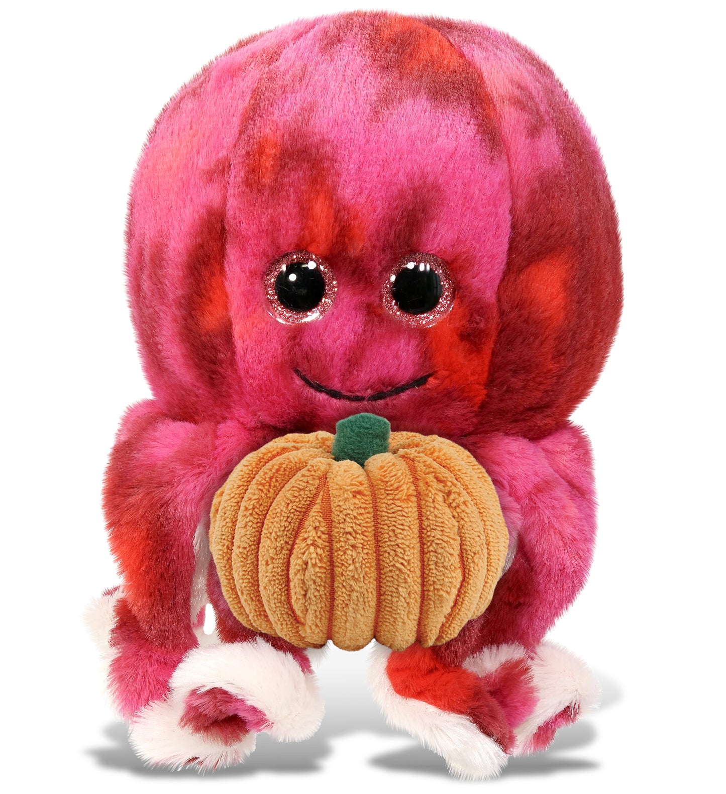 PLUSH PUMPKIN - SUPER-SOFT PLUSH - PINK TIE-DYE OCTOPUS 10"