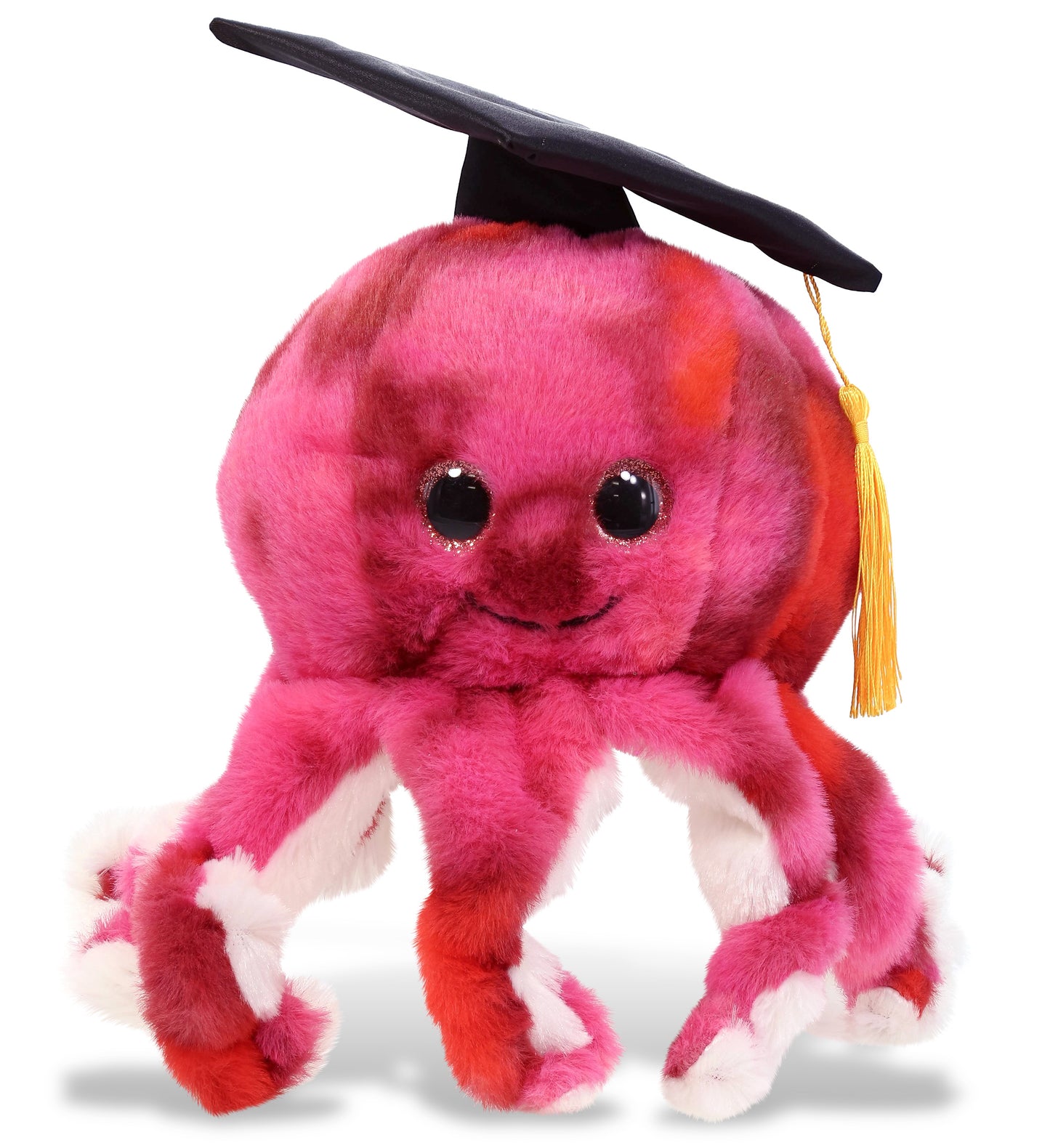 PLUSH GRADUATION - SUPER-SOFT PLUSH - PINK TIE-DYE OCTOPUS 10"