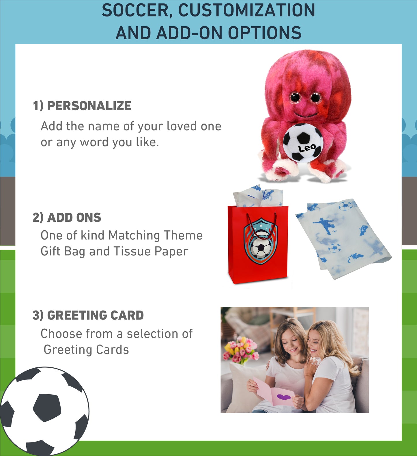 SUPER-SOFT PLUSH - PINK TIE-DYE OCTOPUS 10" with Soccer Plush