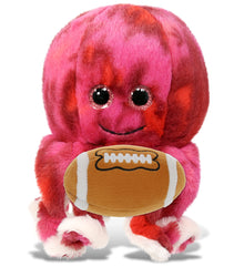 SUPER-SOFT PLUSH - PINK TIE-DYE OCTOPUS 10" with Football Plush