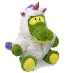 ECO FRIENDLY SUPER-SOFT PLUSH - ALLIGATOR 9" With Unicorn Dress Up