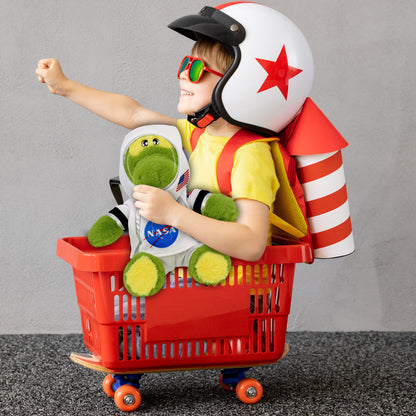 ECO FRIENDLY SUPER-SOFT PLUSH - ALLIGATOR 9" With Astronaut Dress Up