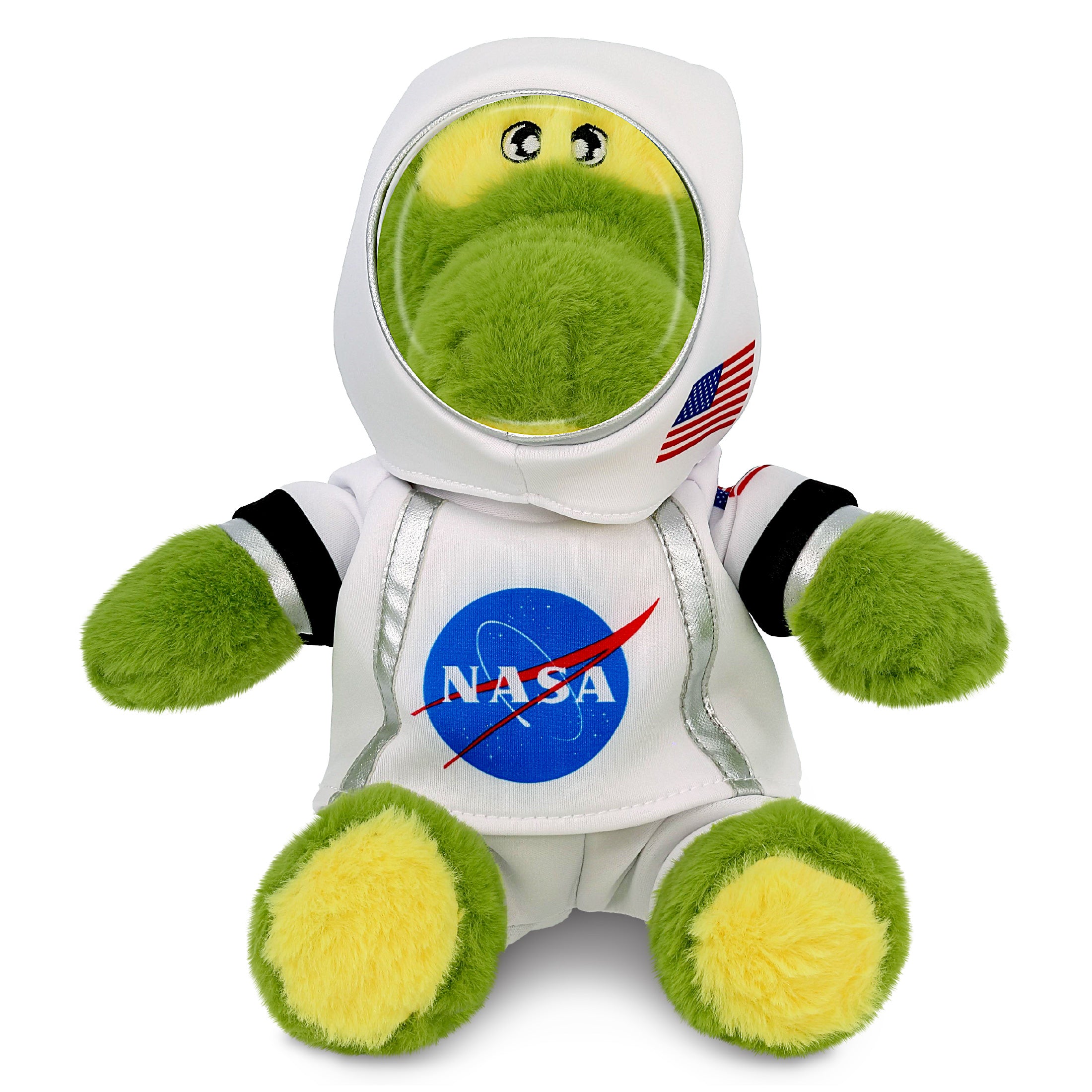 ECO FRIENDLY SUPER-SOFT PLUSH - ALLIGATOR 9" With Astronaut Dress Up