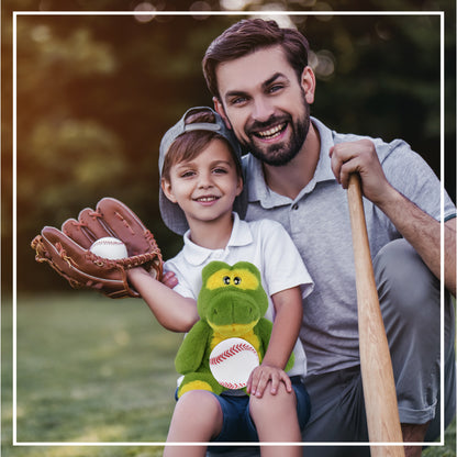 ECO FRIENDLY SUPER-SOFT PLUSH - ALLIGATOR 9" With Baseball Plush