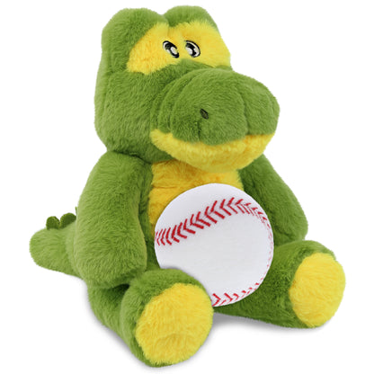 ECO FRIENDLY SUPER-SOFT PLUSH - ALLIGATOR 9" With Baseball Plush
