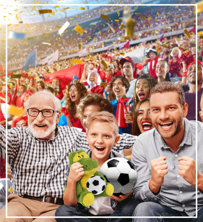 ECO FRIENDLY SUPER-SOFT PLUSH - ALLIGATOR 9" With Soccer Plush