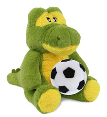 ECO FRIENDLY SUPER-SOFT PLUSH - ALLIGATOR 9" With Soccer Plush