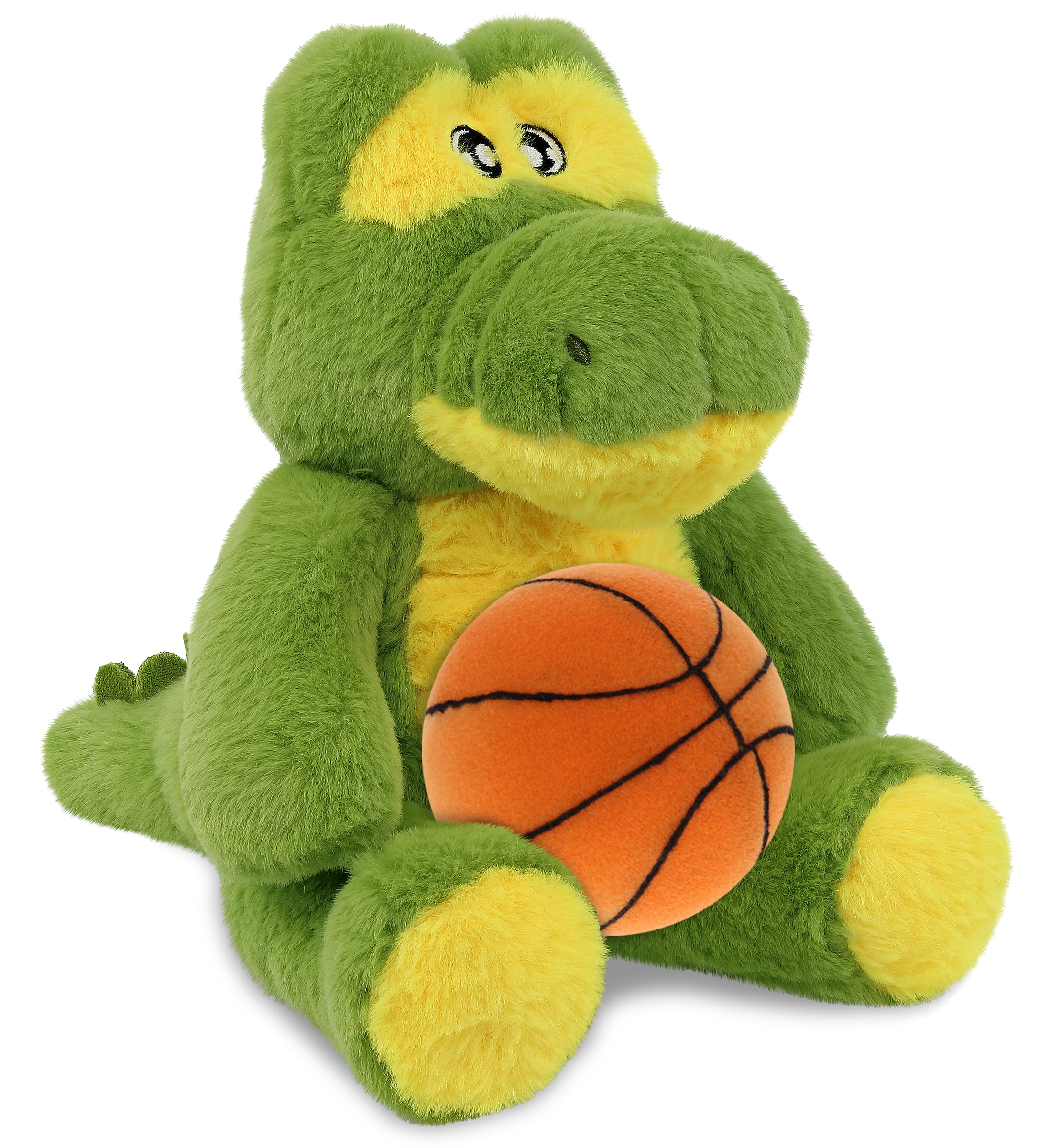 ECO FRIENDLY SUPER-SOFT PLUSH - ALLIGATOR 9" With Basketball Plush