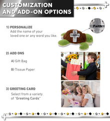 ECO FRIENDLY SUPER-SOFT PLUSH - SEA TURTLE 12" With Cross Plush