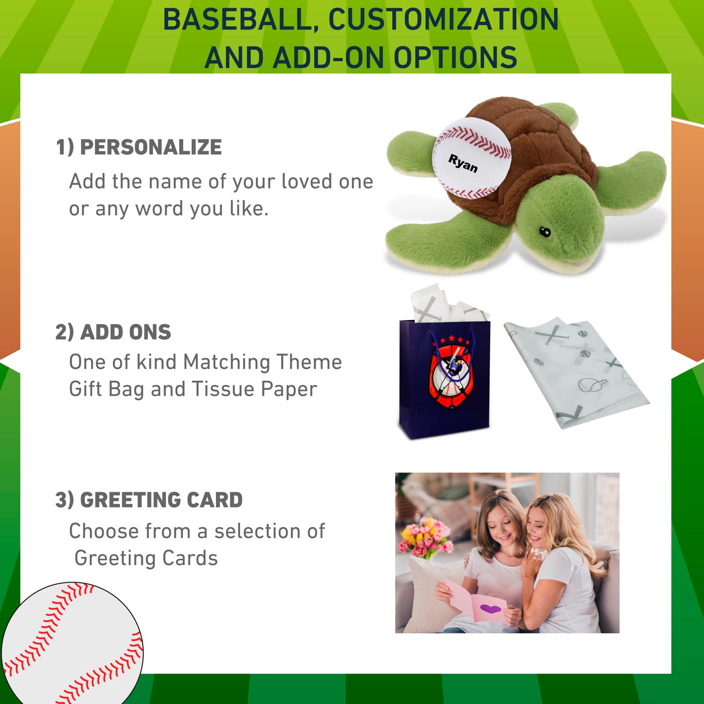 ECO FRIENDLY SUPER-SOFT PLUSH - SEA TURTLE 12" With Baseball Plush