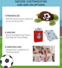 ECO FRIENDLY SUPER-SOFT PLUSH - SEA TURTLE 12" With Soccer Plush