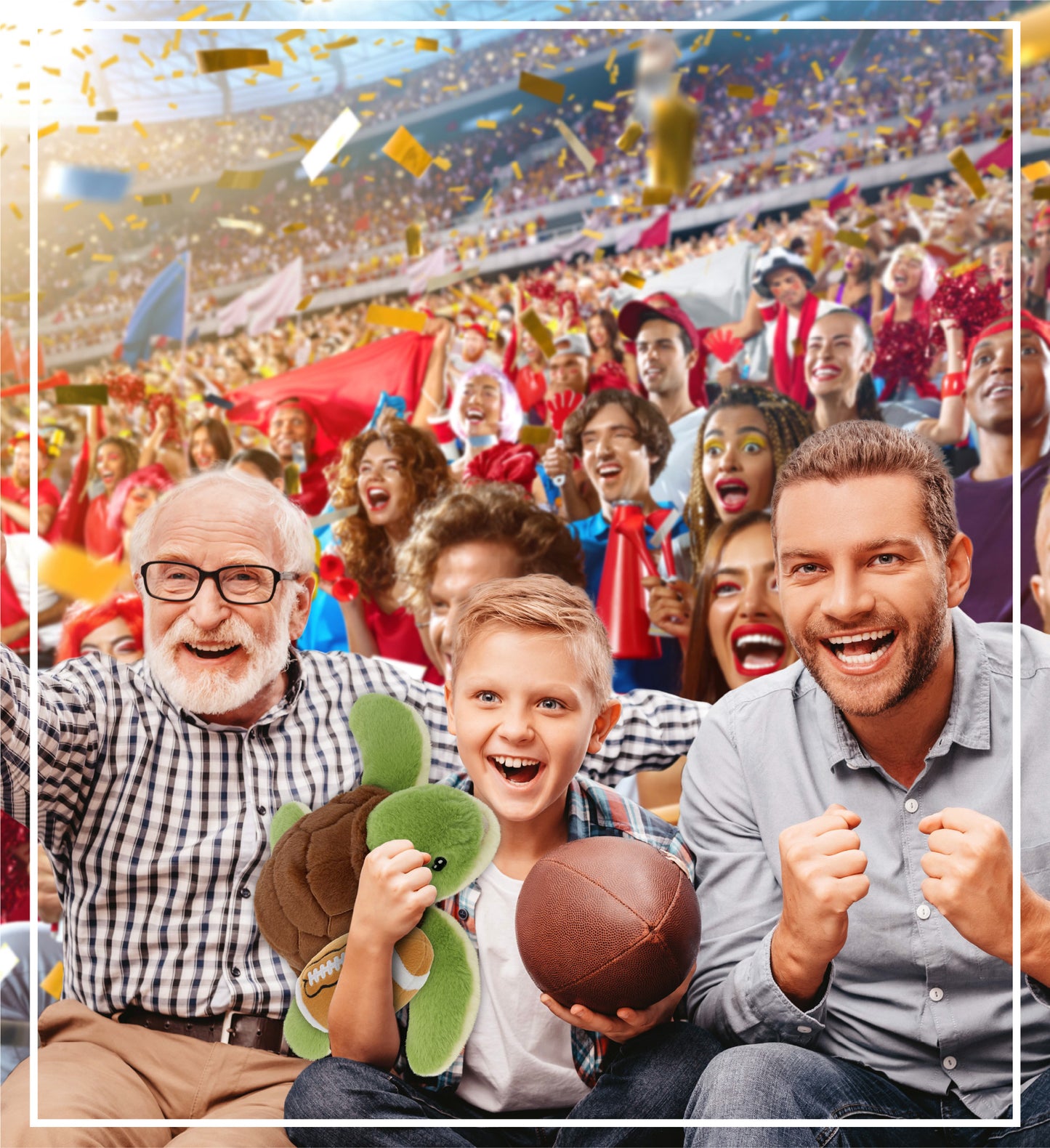 ECO FRIENDLY SUPER-SOFT PLUSH - SEA TURTLE 12" With Football Plush