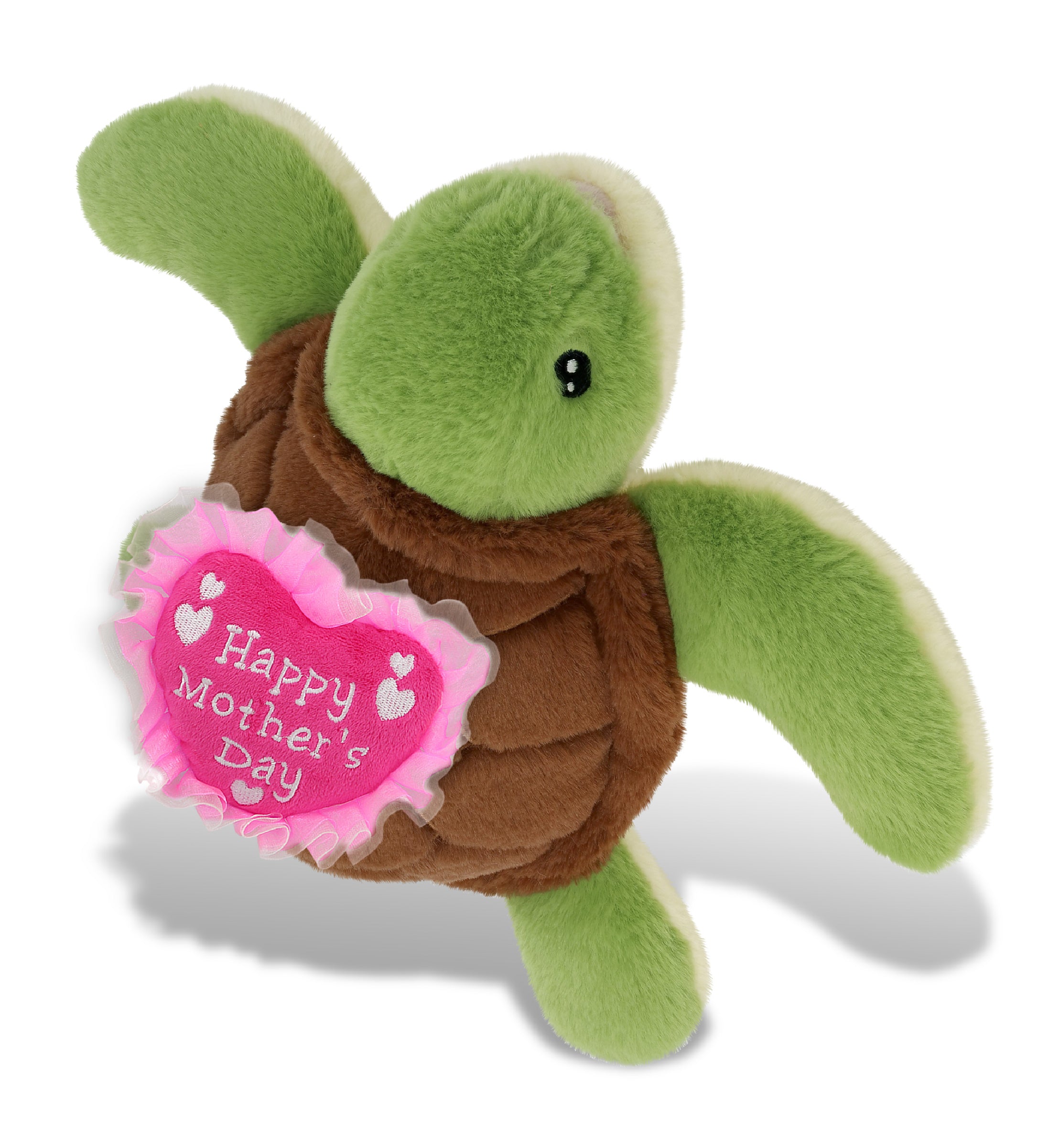 PLUSH MOTHERS DAY HEART - ECO FRIENDLY SUPER-SOFT PLUSH - SEA TURTLE 12"