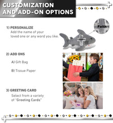 ECO FRIENDLY SUPER-SOFT PLUSH - SHARK 12" With Cross Plush