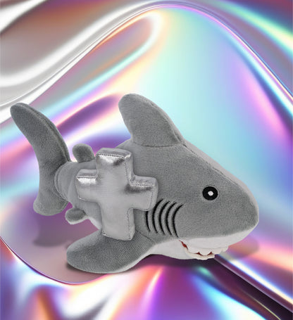 ECO FRIENDLY SUPER-SOFT PLUSH - SHARK 12" With Cross Plush