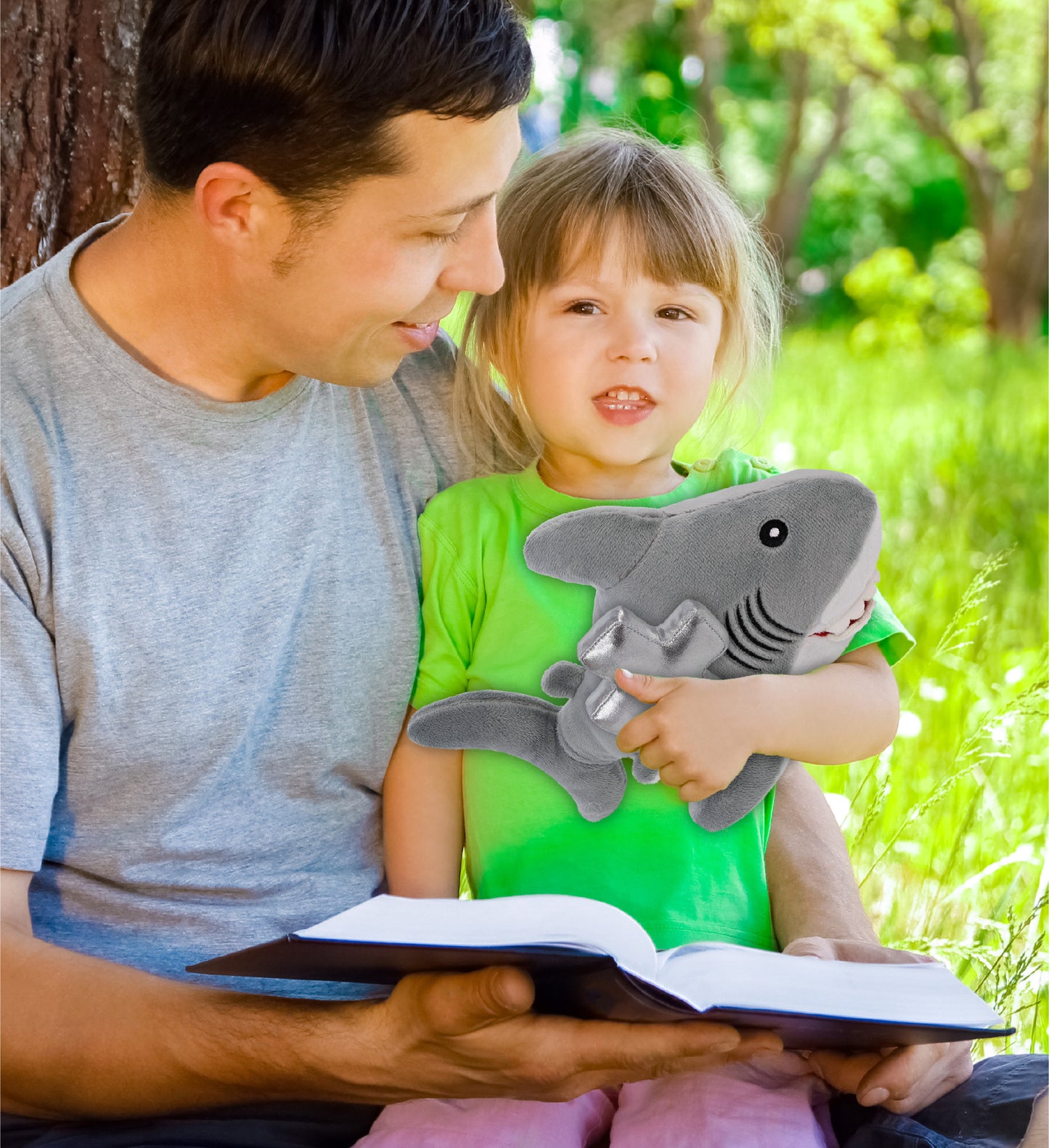 ECO FRIENDLY SUPER-SOFT PLUSH - SHARK 12" With Cross Plush