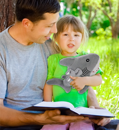 ECO FRIENDLY SUPER-SOFT PLUSH - SHARK 12" With Cross Plush