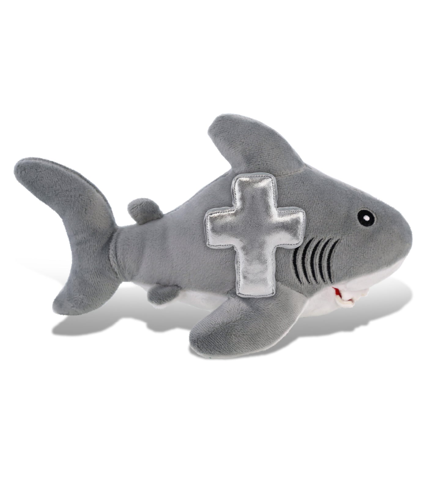 ECO FRIENDLY SUPER-SOFT PLUSH - SHARK 12" With Cross Plush