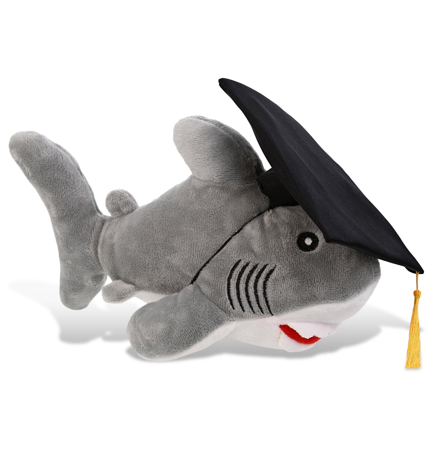 PLUSH GRADUATION - ECO FRIENDLY SUPER-SOFT PLUSH - SHARK 12"