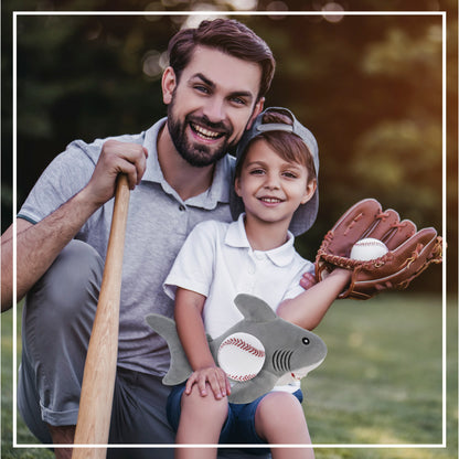 ECO FRIENDLY SUPER-SOFT PLUSH - SHARK 12" With Baseball Plush