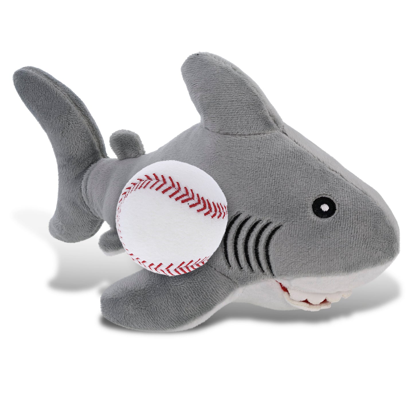 ECO FRIENDLY SUPER-SOFT PLUSH - SHARK 12" With Baseball Plush