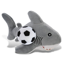 ECO FRIENDLY SUPER-SOFT PLUSH - SHARK 12" With Soccer Plush