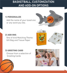 ECO FRIENDLY SUPER-SOFT PLUSH - SHARK 12" With Basketball Plush