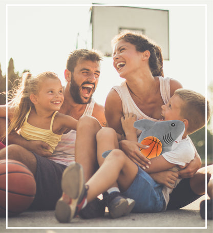 ECO FRIENDLY SUPER-SOFT PLUSH - SHARK 12" With Basketball Plush