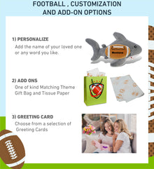 ECO FRIENDLY SUPER-SOFT PLUSH - SHARK 12" With Football Plush