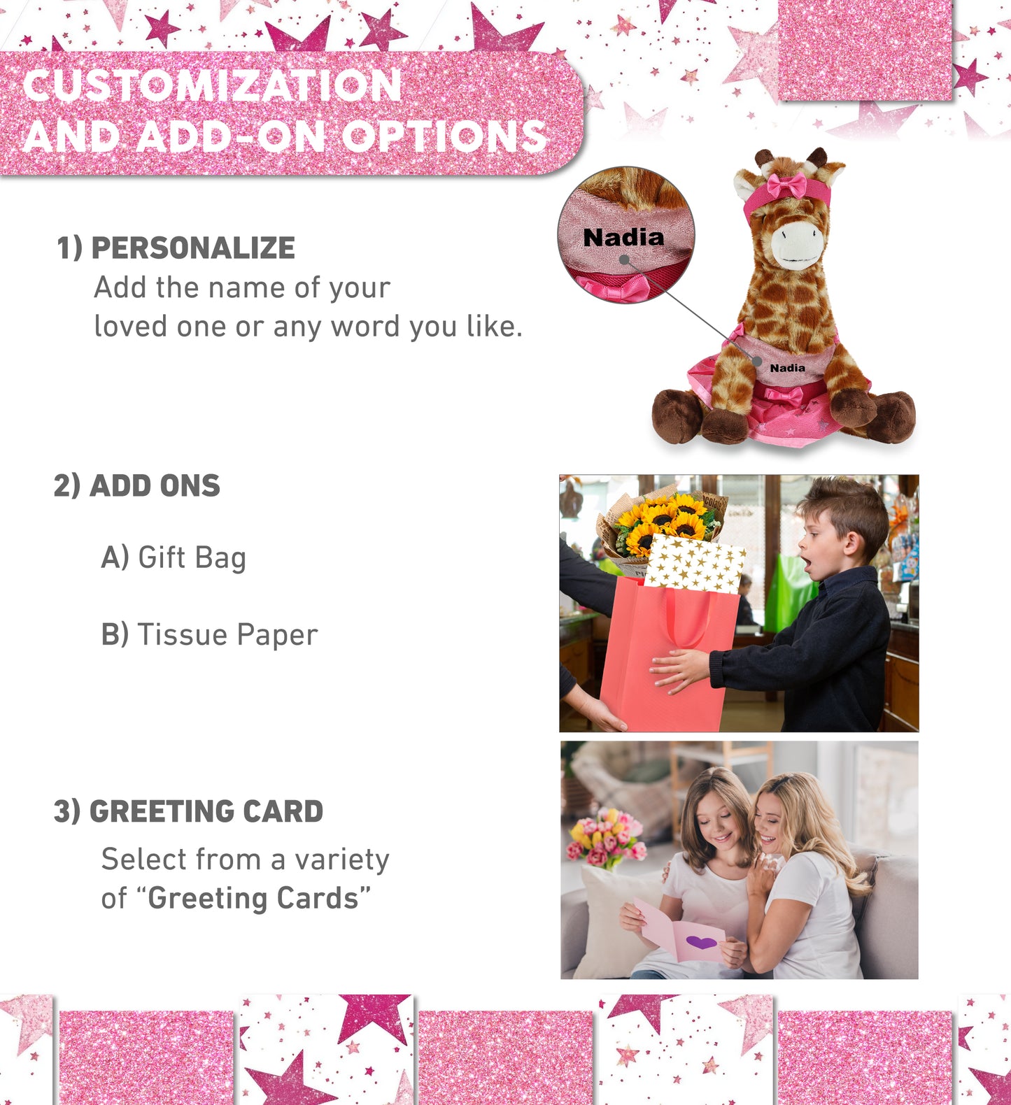 ECO FRIENDLY SUPER-SOFT PLUSH - GIRAFFE 10" BALLERINA