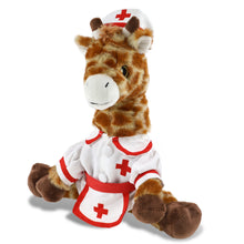ECO FRIENDLY SUPER-SOFT PLUSH - GIRAFFE 10" With NURSE Dress-Up