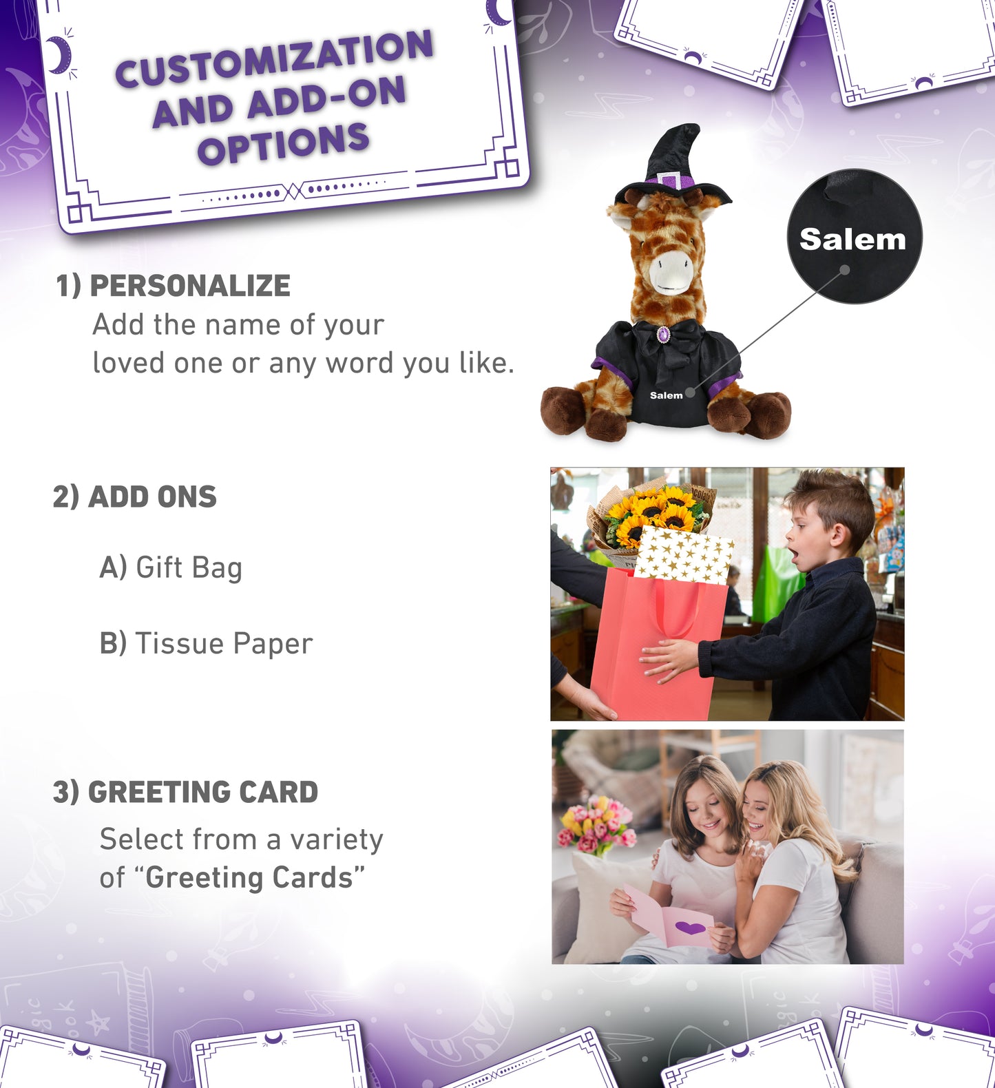 ECO FRIENDLY SUPER-SOFT PLUSH - GIRAFFE 10" WITCH