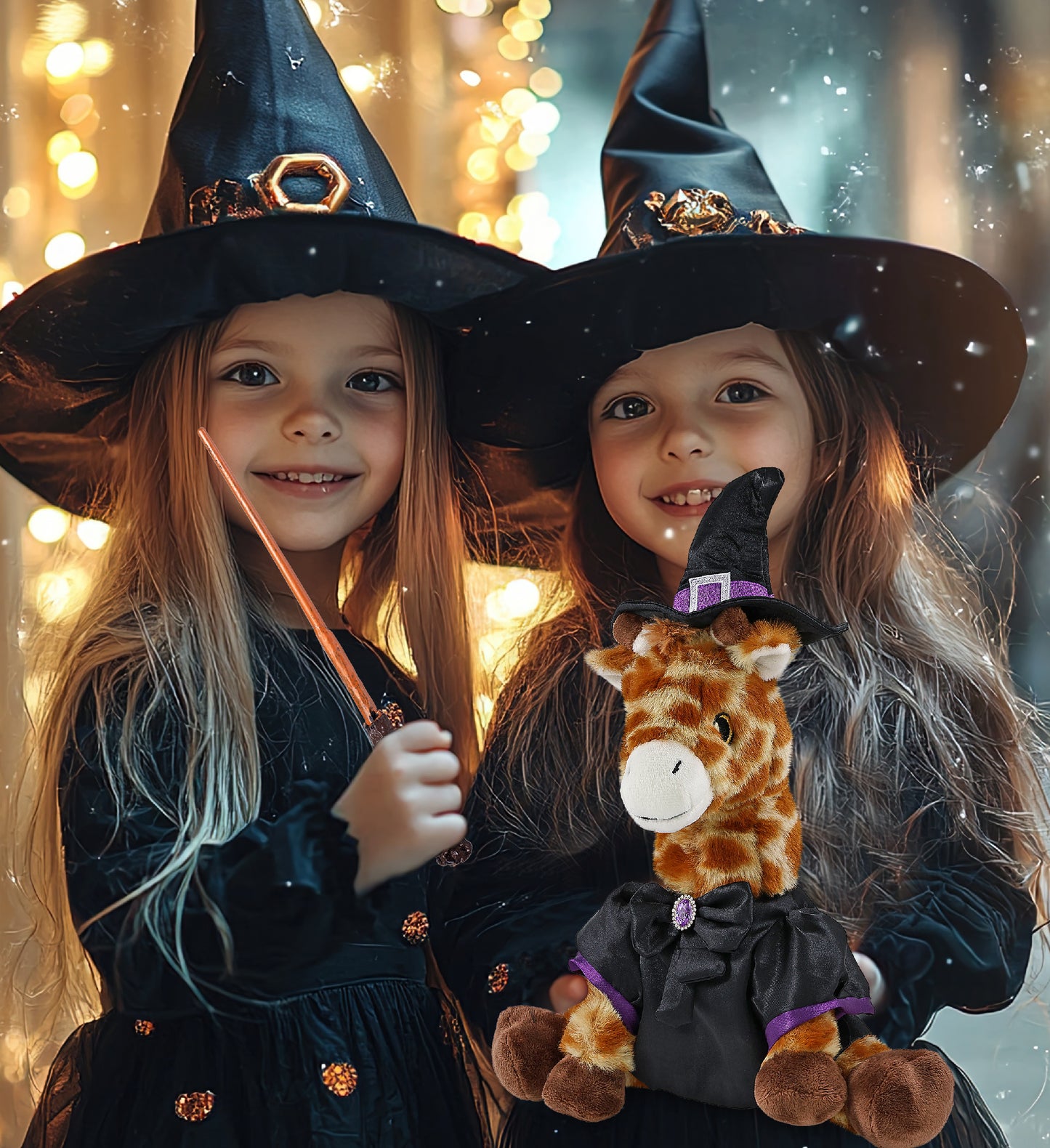 ECO FRIENDLY SUPER-SOFT PLUSH - GIRAFFE 10" WITCH