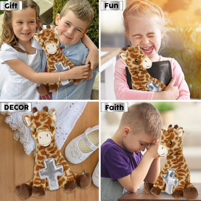 ECO FRIENDLY SUPER-SOFT PLUSH - GIRAFFE 10" With Cross Plush