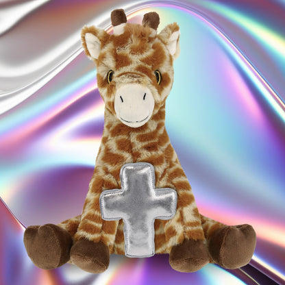 ECO FRIENDLY SUPER-SOFT PLUSH - GIRAFFE 10" With Cross Plush
