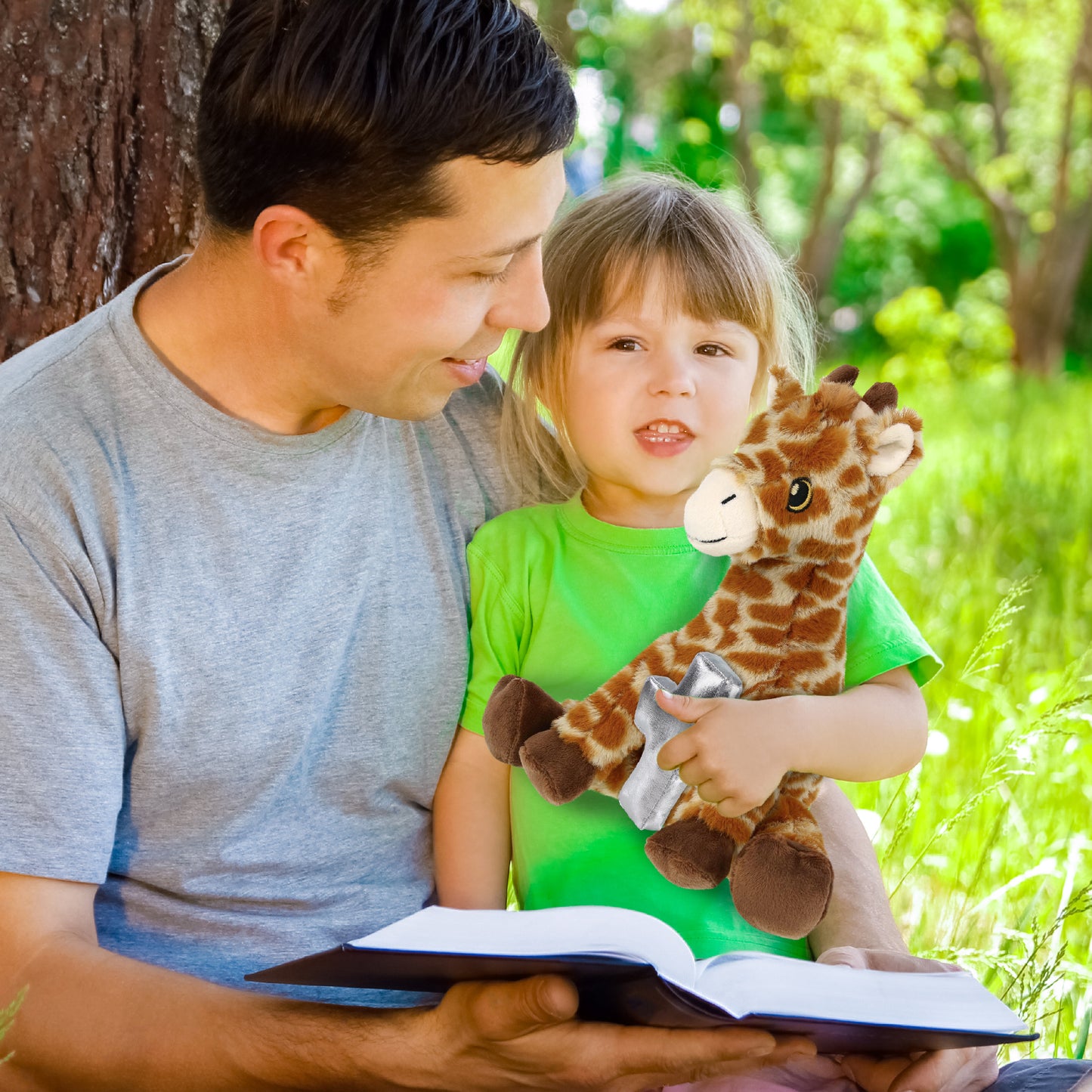 ECO FRIENDLY SUPER-SOFT PLUSH - GIRAFFE 10" With Cross Plush