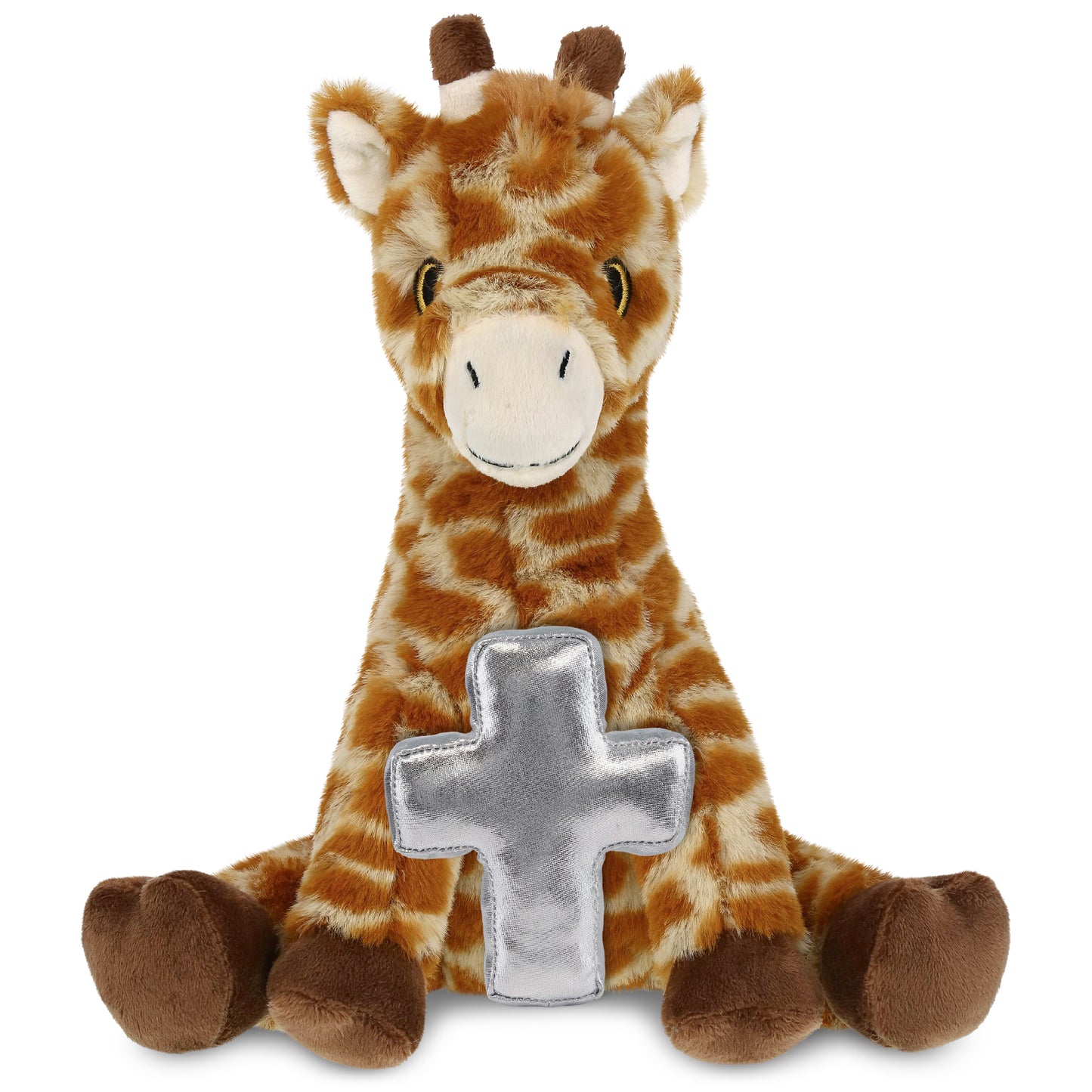 ECO FRIENDLY SUPER-SOFT PLUSH - GIRAFFE 10" With Cross Plush