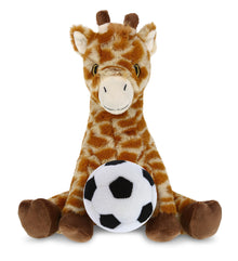 ECO FRIENDLY SUPER-SOFT PLUSH - GIRAFFE 10" With Soccer Plush